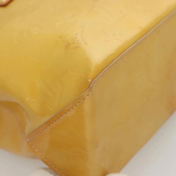 LOUIS VUITTON Monogram Vernis Reade PM Hand Bag Beige M91334 LV Auth ti3294 - Picture 5 of 16